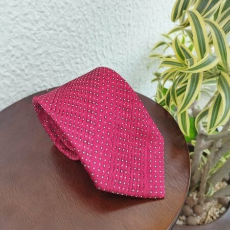 Gravata Drapeada Vermelha - Image 3
