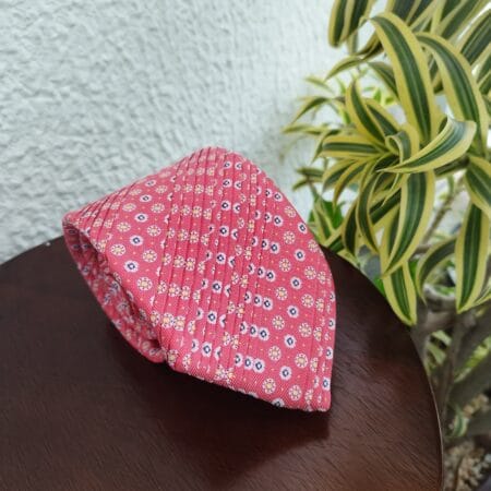 Gravata Drapeada Rosa - Image 2
