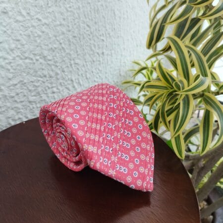 Gravata Drapeada Rosa - Image 3