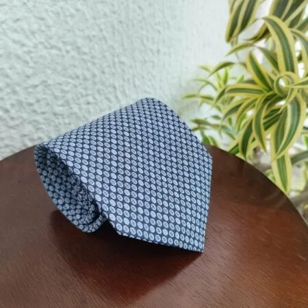 Gravata de Seda Azul - Imagem 2