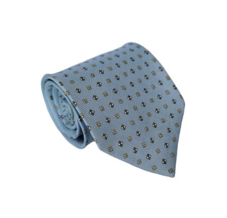 Gravata de Seda Azul