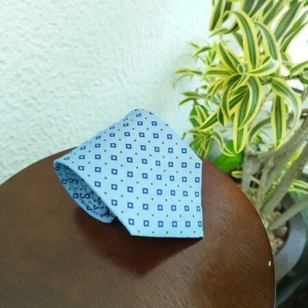 Gravata de Seda Azul - Imagem 2