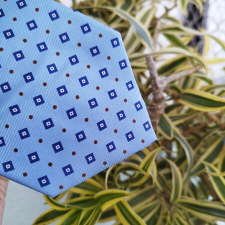 Gravata de Seda Azul - Image 3