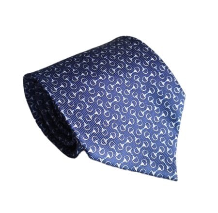 Gravata de Seda Azul