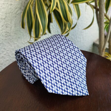 Gravata de Seda Azul - Image 3