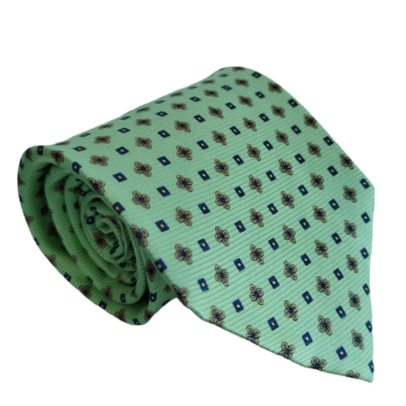 Gravata de Seda Verde