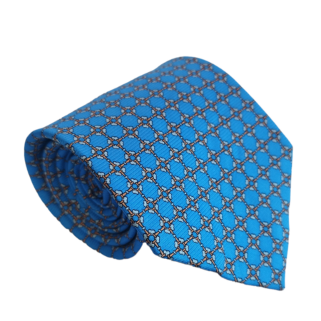 Gravata de Seda Azul