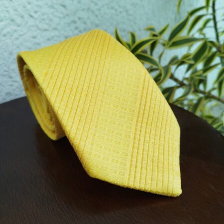 Gravata Drapeada Amarela - Image 2