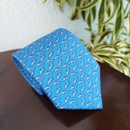 Gravata de Seda Azul - Image 2