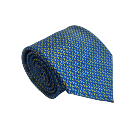 Gravata de Seda Azul
